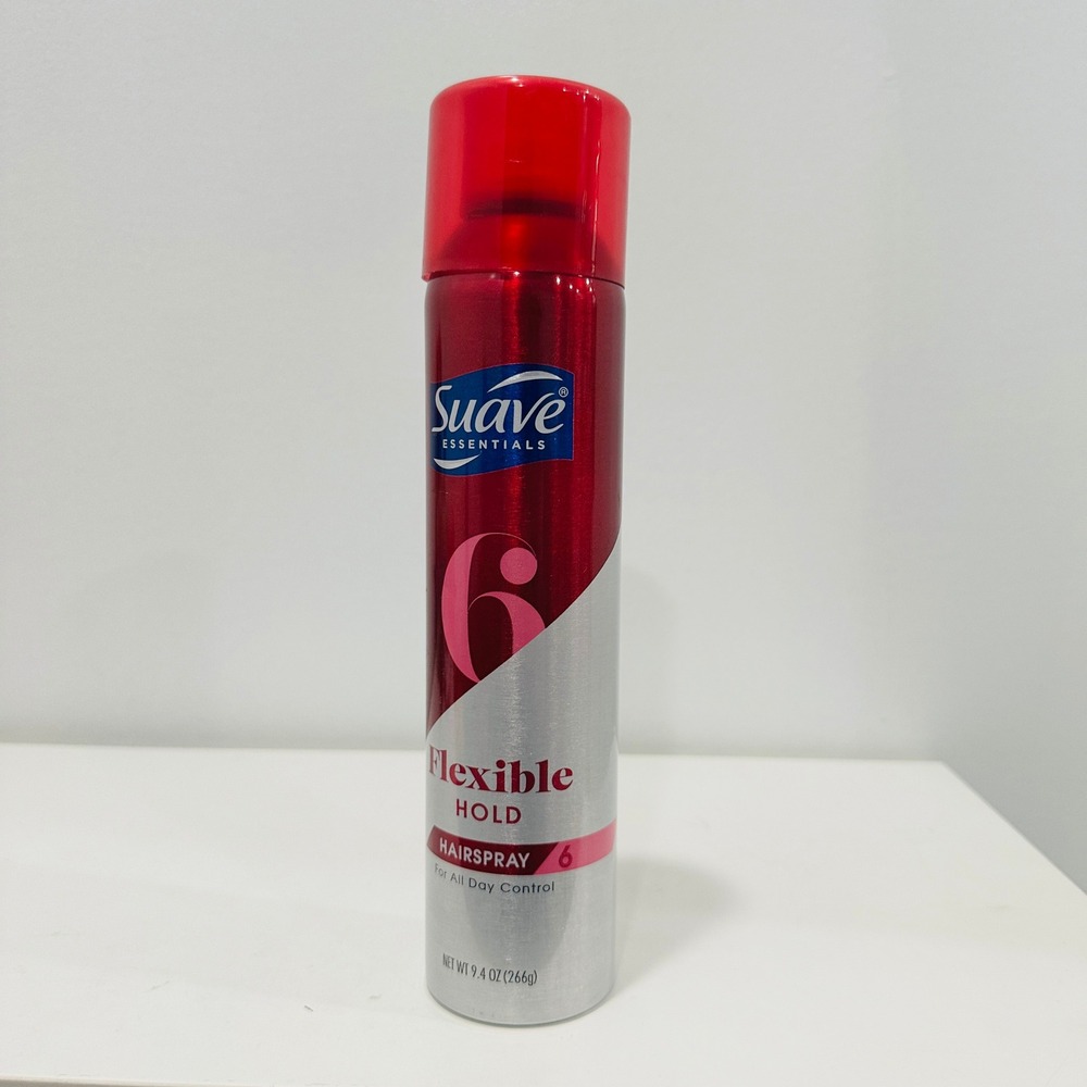Suave Essentials Flexible Hold Hairspray Level 6 All Day Control 9.4 oz NOS NEW